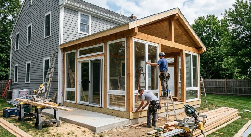 Enclosed Porch Construction in Charlotte, NC