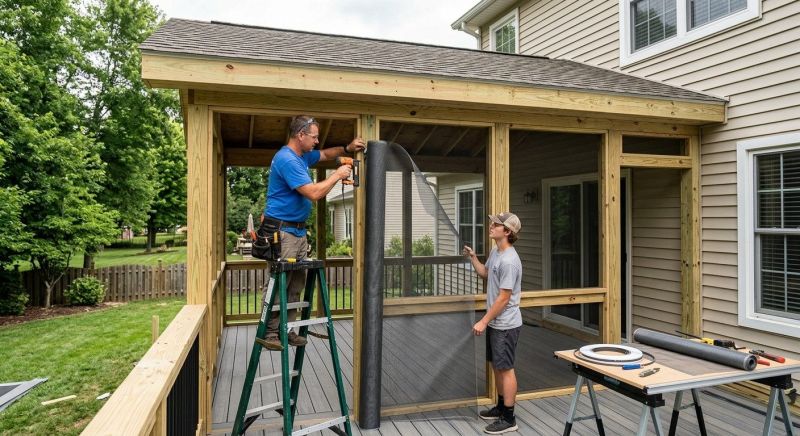 Enclosed Porch Installation in Knoxville, TN