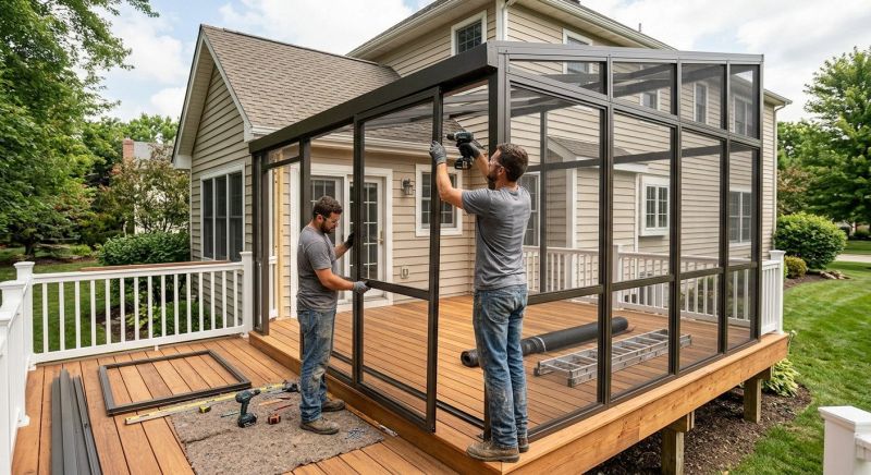 Lanai Enclosure Installation in Dallas, TX