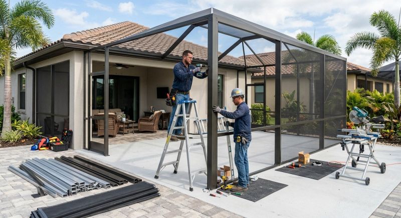 Lanai Enclosure Installation in Asheville, NC