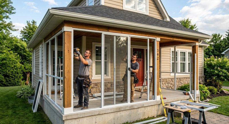 Porch Enclosure Installation in Knoxville, TN