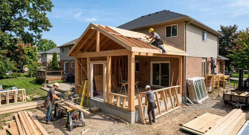 Sunroom Addition Construction in Asheville, NC